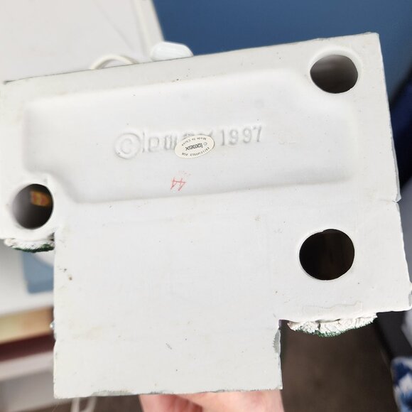 Lemax 1997 Village Collection Lighted Porcelain Church Plymouth Corners - Picture 6 of 7